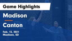 Madison  vs Canton  Game Highlights - Feb. 13, 2021