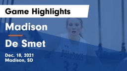 Madison  vs De Smet  Game Highlights - Dec. 18, 2021