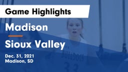 Madison  vs Sioux Valley  Game Highlights - Dec. 31, 2021