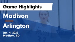 Madison  vs Arlington  Game Highlights - Jan. 4, 2022