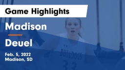 Madison  vs Deuel  Game Highlights - Feb. 5, 2022