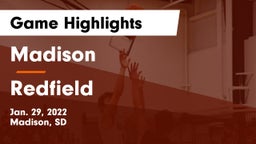Madison  vs Redfield  Game Highlights - Jan. 29, 2022