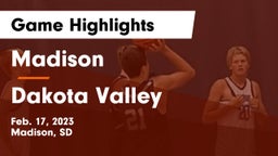 Madison  vs Dakota Valley  Game Highlights - Feb. 17, 2023