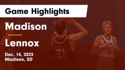 Madison  vs Lennox  Game Highlights - Dec. 14, 2023