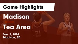 Madison  vs Tea Area  Game Highlights - Jan. 5, 2024