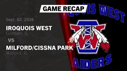 Recap: Iroquois West  vs. Milford/Cissna Park  2016