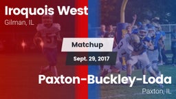 Matchup: Iroquois West High vs. Paxton-Buckley-Loda  2017