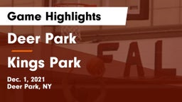 Deer Park  vs Kings Park   Game Highlights - Dec. 1, 2021