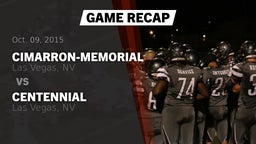 Recap: Cimarron-Memorial  vs. Centennial  2015
