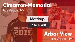Matchup: Cimarron-Memorial vs. Arbor View  2016