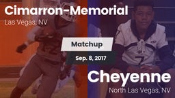 Matchup: Cimarron-Memorial vs. Cheyenne  2017