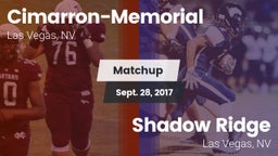 Matchup: Cimarron-Memorial vs. Shadow Ridge  2017