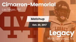 Matchup: Cimarron-Memorial vs. Legacy  2017