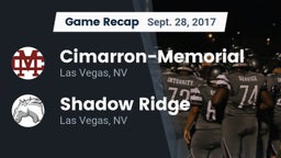 Recap: Cimarron-Memorial  vs. Shadow Ridge  2017