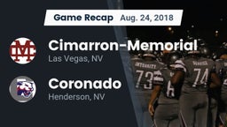 Recap: Cimarron-Memorial  vs. Coronado  2018
