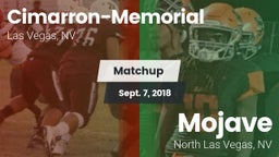 Matchup: Cimarron-Memorial vs. Mojave  2018