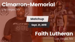 Matchup: Cimarron-Memorial vs. Faith Lutheran  2018