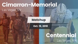 Matchup: Cimarron-Memorial vs. Centennial  2018
