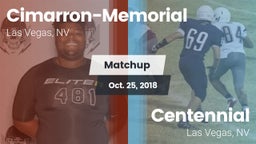 Matchup: Cimarron-Memorial vs. Centennial  2018