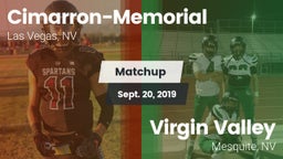 Matchup: Cimarron-Memorial vs. ****** Valley  2019