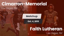 Matchup: Cimarron-Memorial vs. Faith Lutheran  2019