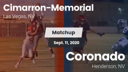 Matchup: Cimarron-Memorial vs. Coronado  2020