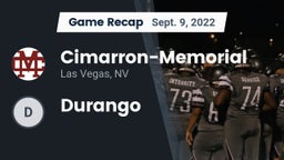 Recap: Cimarron-Memorial  vs. Durango   2022