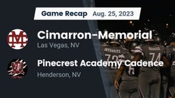 Recap: Cimarron-Memorial  vs. Pinecrest Academy Cadence 2023