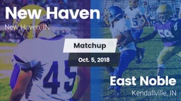 Matchup: New Haven High vs. East Noble  2018