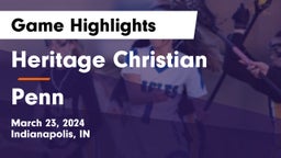 Heritage Christian  vs Penn  Game Highlights - March 23, 2024