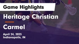 Heritage Christian  vs Carmel  Game Highlights - April 24, 2023