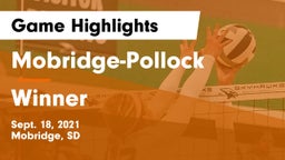 Mobridge-Pollock  vs Winner  Game Highlights - Sept. 18, 2021