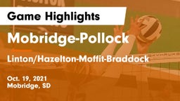 Mobridge-Pollock  vs Linton/Hazelton-Moffit-Braddock  Game Highlights - Oct. 19, 2021