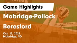 Mobridge-Pollock  vs Beresford  Game Highlights - Oct. 15, 2022