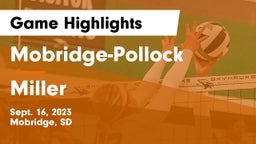Mobridge-Pollock  vs Miller  Game Highlights - Sept. 16, 2023