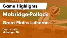 Mobridge-Pollock  vs Great Plains Lutheran  Game Highlights - Oct. 14, 2023
