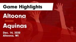 Altoona  vs Aquinas  Game Highlights - Dec. 14, 2020