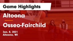 Altoona  vs Osseo-Fairchild  Game Highlights - Jan. 8, 2021