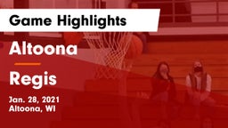 Altoona  vs Regis  Game Highlights - Jan. 28, 2021