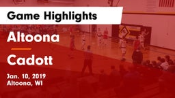 Altoona  vs Cadott Game Highlights - Jan. 10, 2019