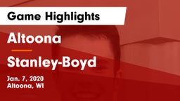 Altoona  vs Stanley-Boyd  Game Highlights - Jan. 7, 2020