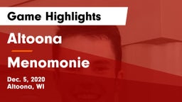 Altoona  vs Menomonie  Game Highlights - Dec. 5, 2020
