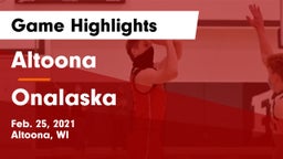 Altoona  vs Onalaska  Game Highlights - Feb. 25, 2021
