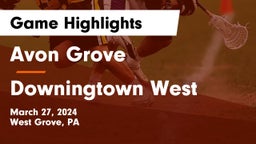 Avon Grove  vs Downingtown West  Game Highlights - March 27, 2024