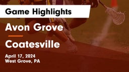 Avon Grove  vs Coatesville  Game Highlights - April 17, 2024
