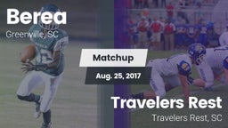 Matchup: Berea  vs. Travelers Rest  2017