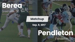 Matchup: Berea  vs. Pendleton  2017