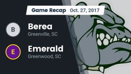 Recap: Berea  vs. Emerald  2017