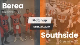 Matchup: Berea  vs. Southside  2019