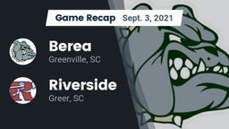 Recap: Berea  vs. Riverside  2021